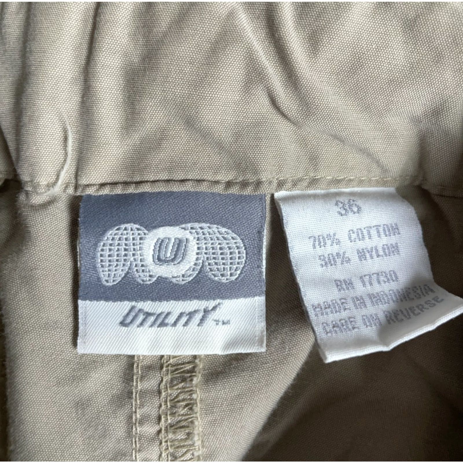 Vintage VINTAGE Utility Pants Baggy Fit Dragon Print Beige 36 x 30 Men's Size US 37 - 3 Thumbnail
