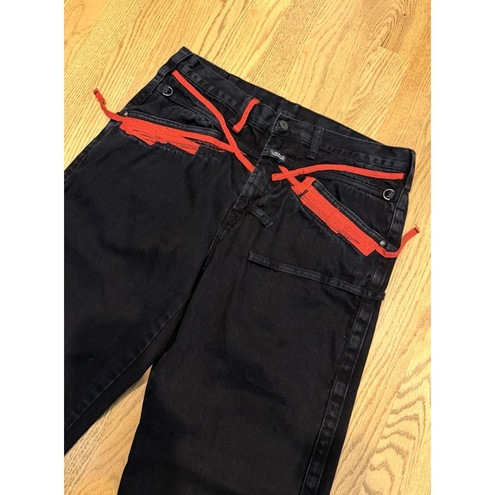 Vintage VINTAGE Marithe Francois Girbaud Jeans Men 34 Jeans Denim 33x33 90s Hip Hop Straight 5-Pocket Mens Black Dark Wash Y2K Vintage Size US 34 / EU 50 - 4 Thumbnail