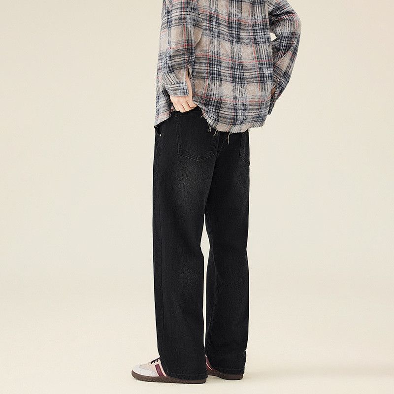 Japanese Brand American style men's loose casual straight leg washed jeans Size US 32 / EU 48 - 5 Thumbnail