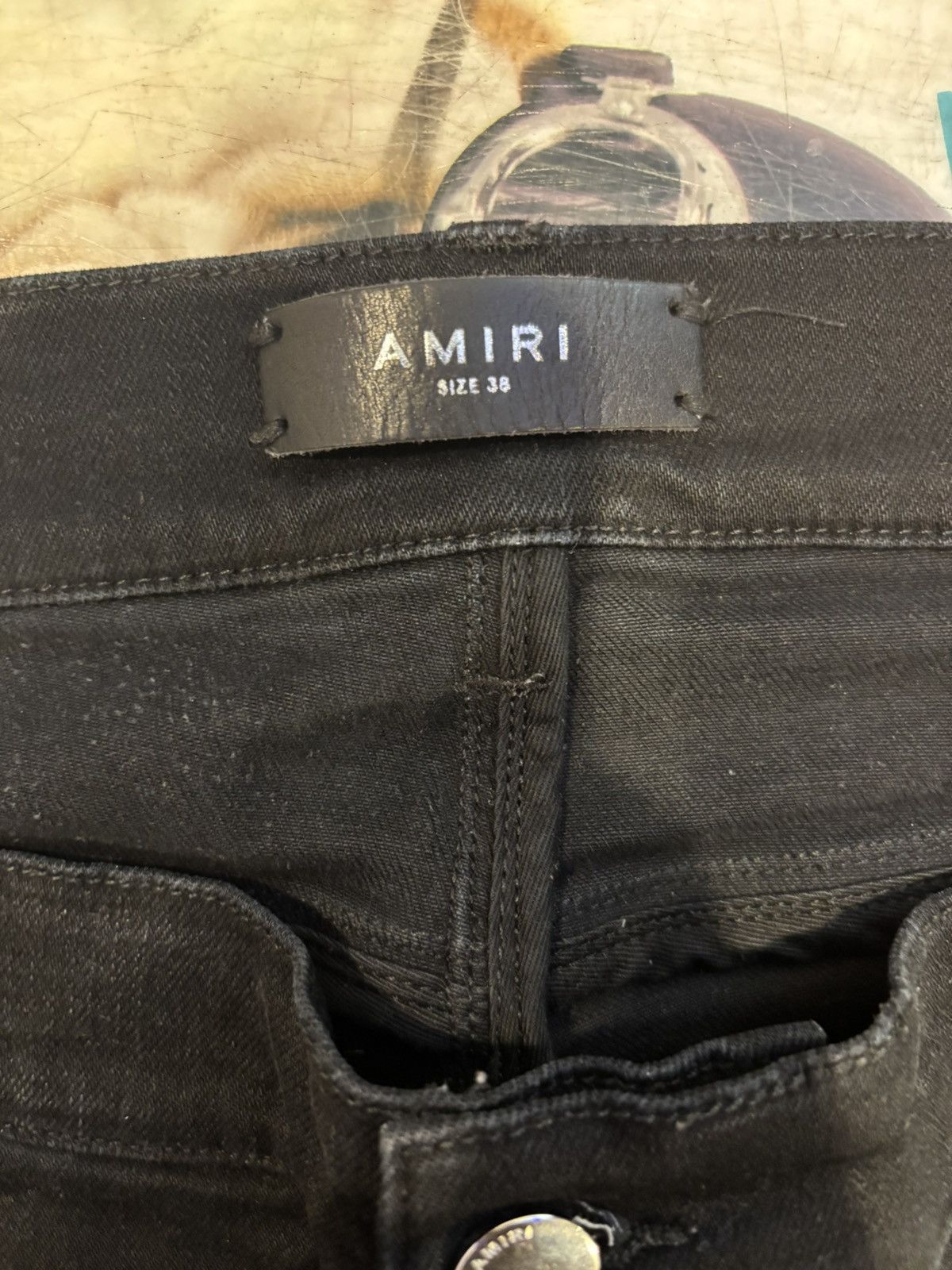 Amiri Amiri MX1 Iridescent Aged Black Denim Size US 38 / EU 54 - 8 Thumbnail