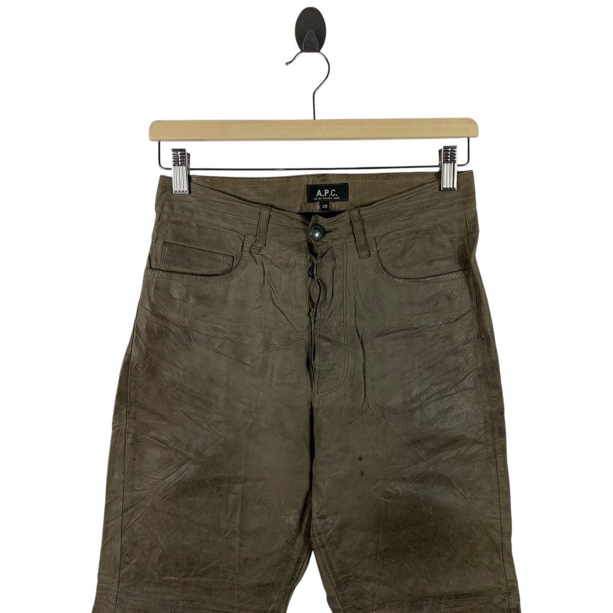 A.P.C. × Japanese Brand A.P.C rue de flearus paris leather jeans Size US 28 / EU 44 - 2 Thumbnail