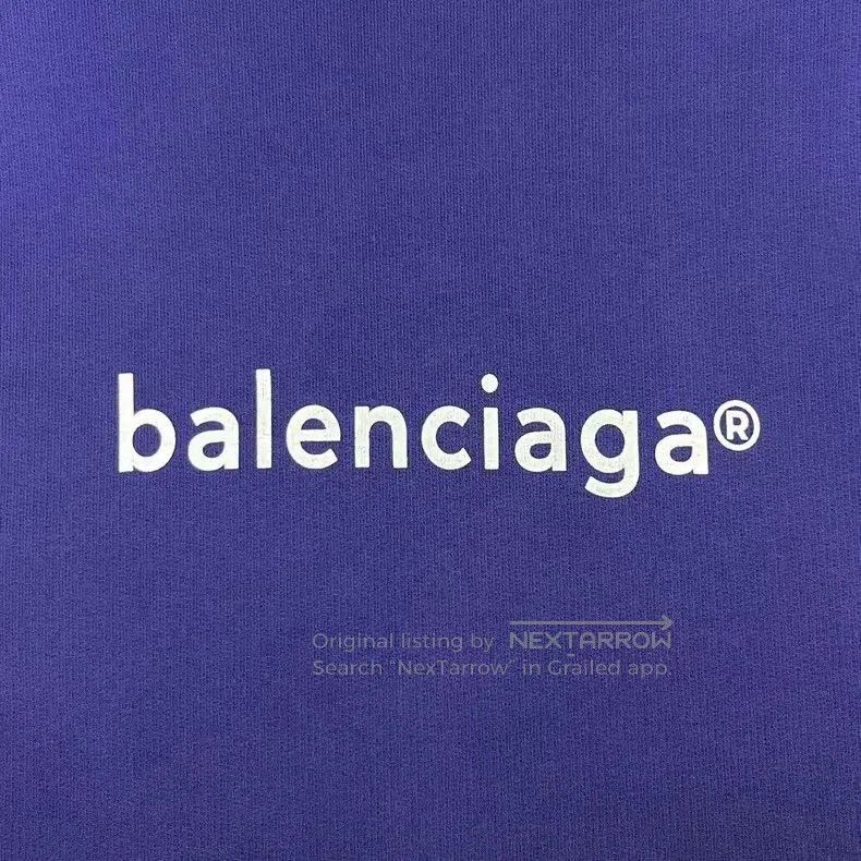 Balenciaga Balenciaga Navy Logo Oversized Hoodie. Size US XS / EU 42 / 0 - 4 Thumbnail