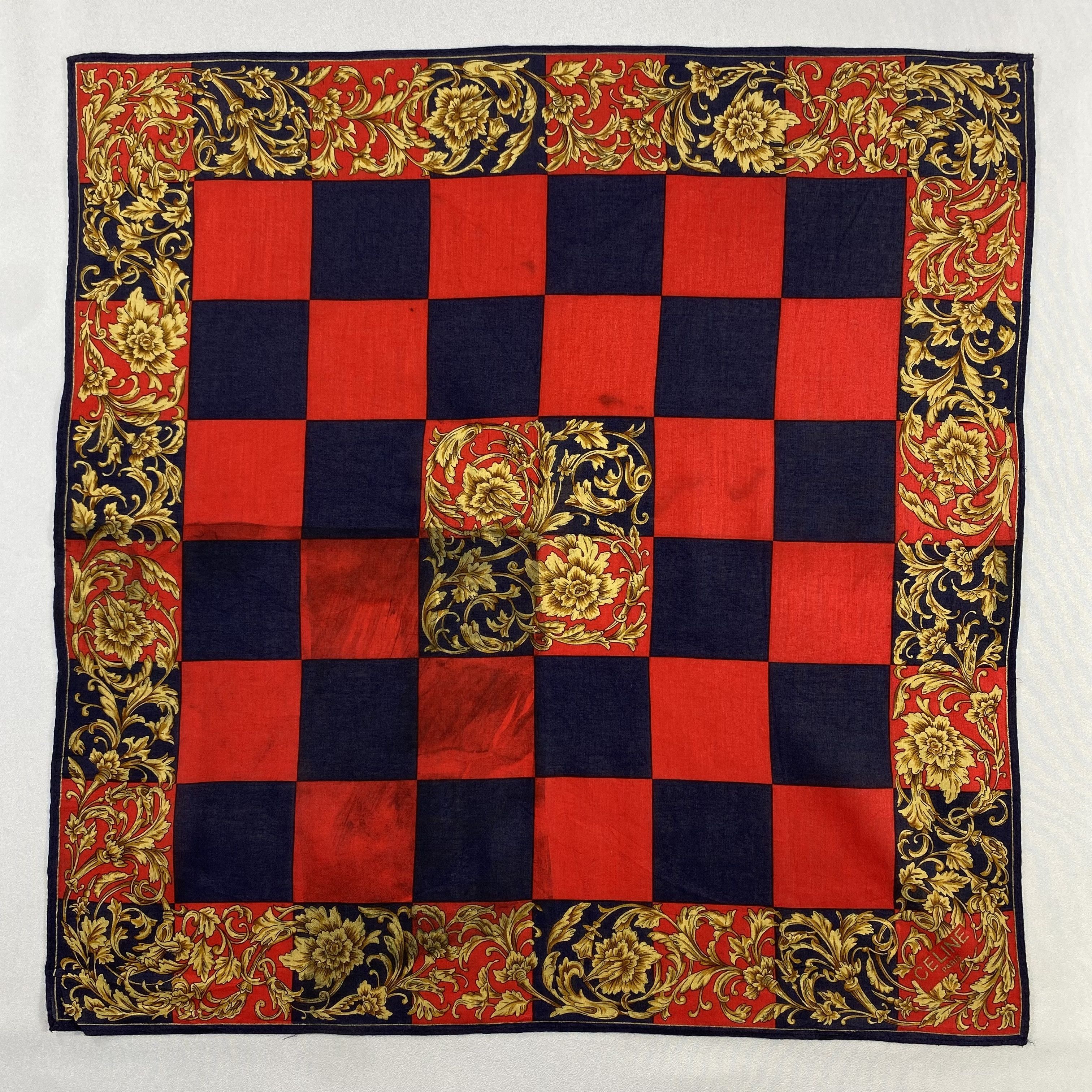 Celine × Vintage Celine Handkerchief / Neckerchief / Bandana-P1413 Size ONE SIZE - 1 Thumbnail