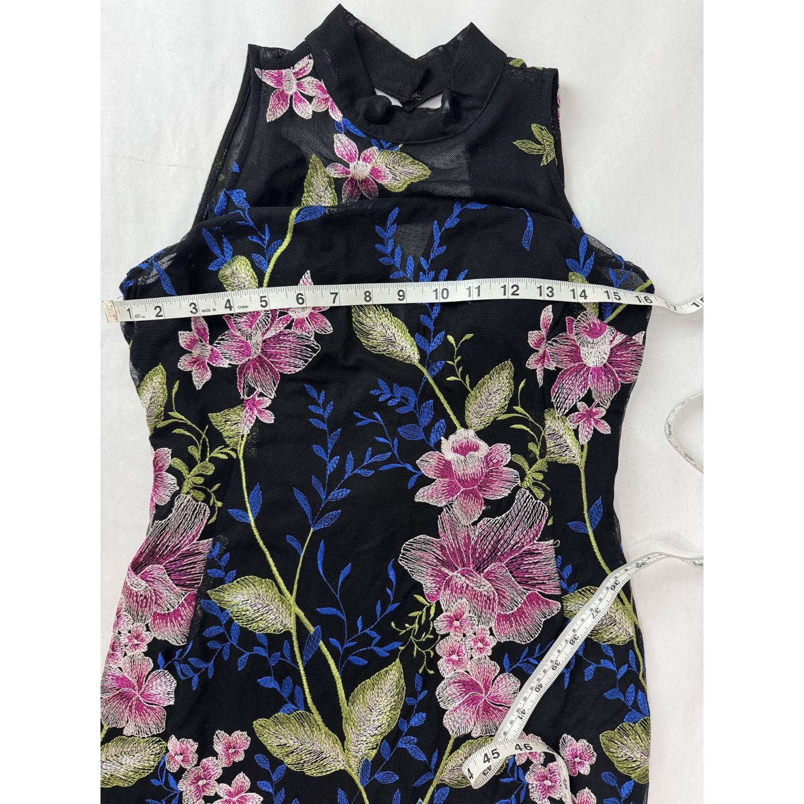 Nicole Miller Whimsigoth Cottagecore Nicole Miller Floral Dress Black 2 Size XS / US 0-2 / IT 36-38 - 10 Thumbnail
