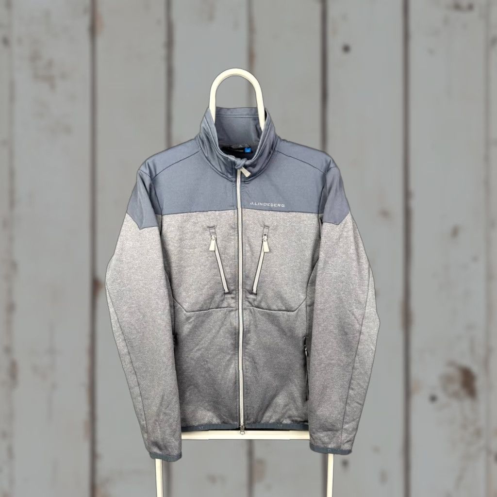 J.Lindeberg J.Lindeberg Mens Track Jacket Gray Polyester Long Sleeve Zip Regular L Size US L / EU 52-54 / 3 - 1 Thumbnail