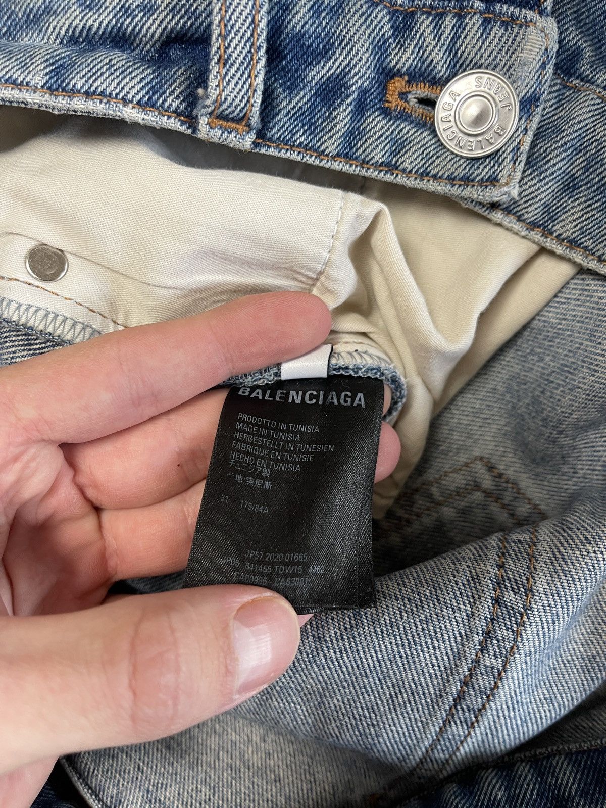 Balenciaga Balenciaga Oversized Logo Jeans Size US 31 - 6 Thumbnail