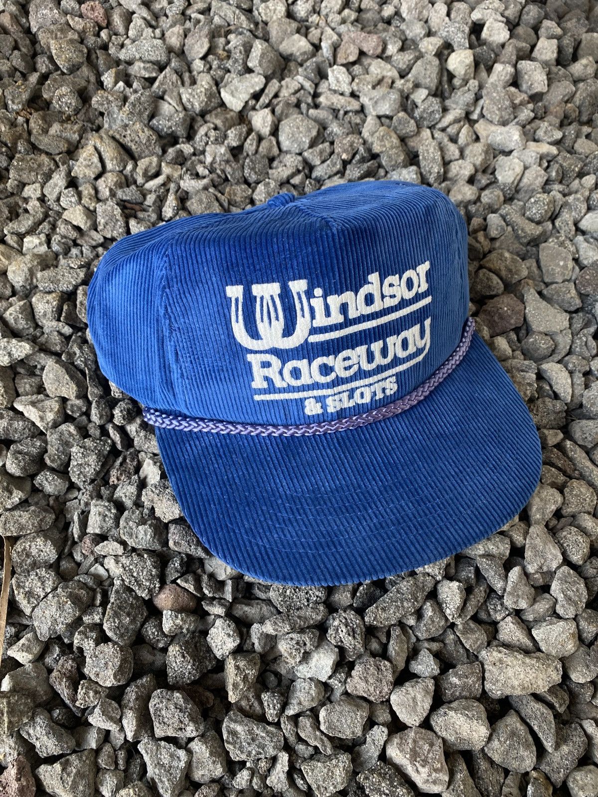 Vintage Vintage Windsor Raceway Corduroy Snapback Hat Size ONE SIZE - 1 Thumbnail