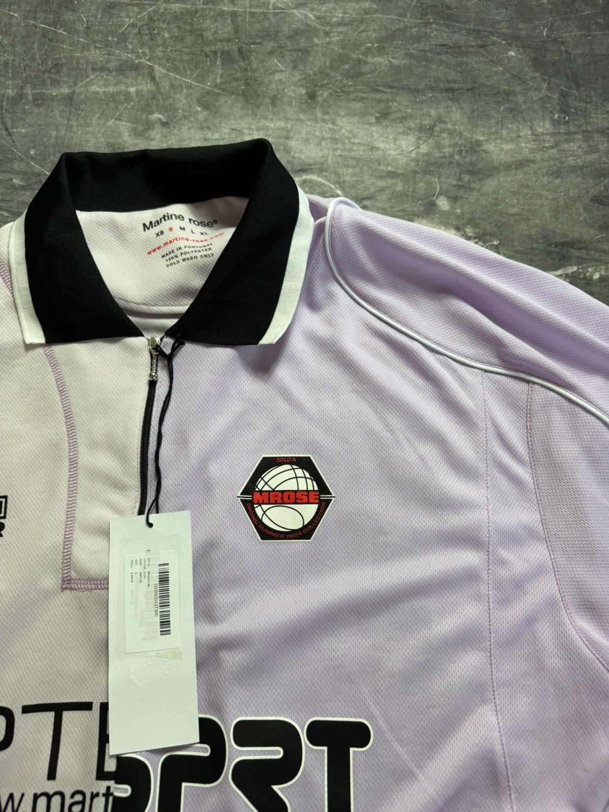 Martine Rose Martine Rose Half and Half Football Top in Pink Size US S / EU 44-46 / 1 - 4 Thumbnail