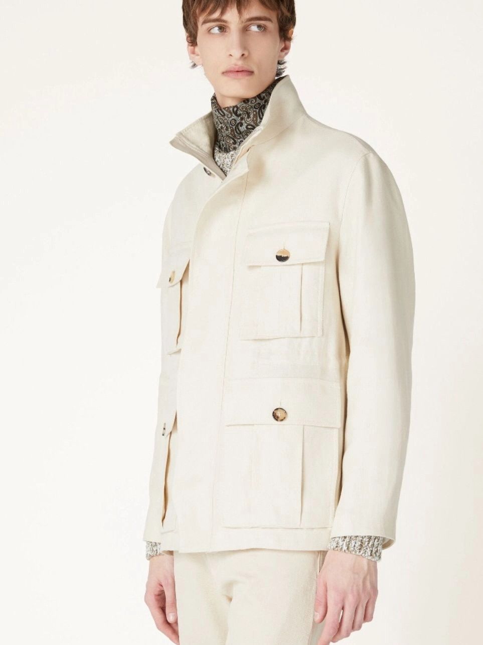 Loro Piana o1srvl11e0526 FAO4757 Britt Field Jacket in Off-White Size US M / EU 48-50 / 2 - 3 Thumbnail