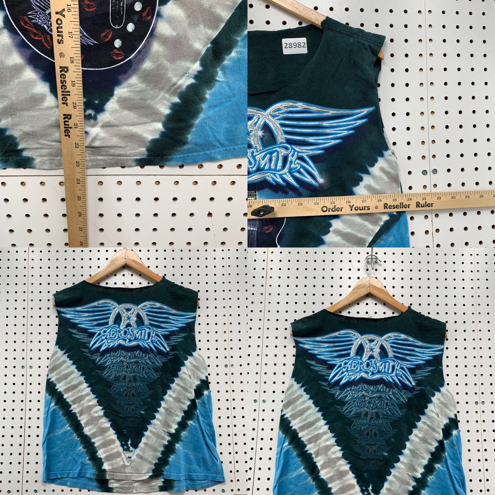 Liquid Blue VINTAGE Liquid Blue shirt Mens S sleeveless Aerosmith Band 20x23.5 Blue Cotton Crew Neck Shirt Mens Boys? Size US S / EU 44-46 / 1 - 9 Thumbnail