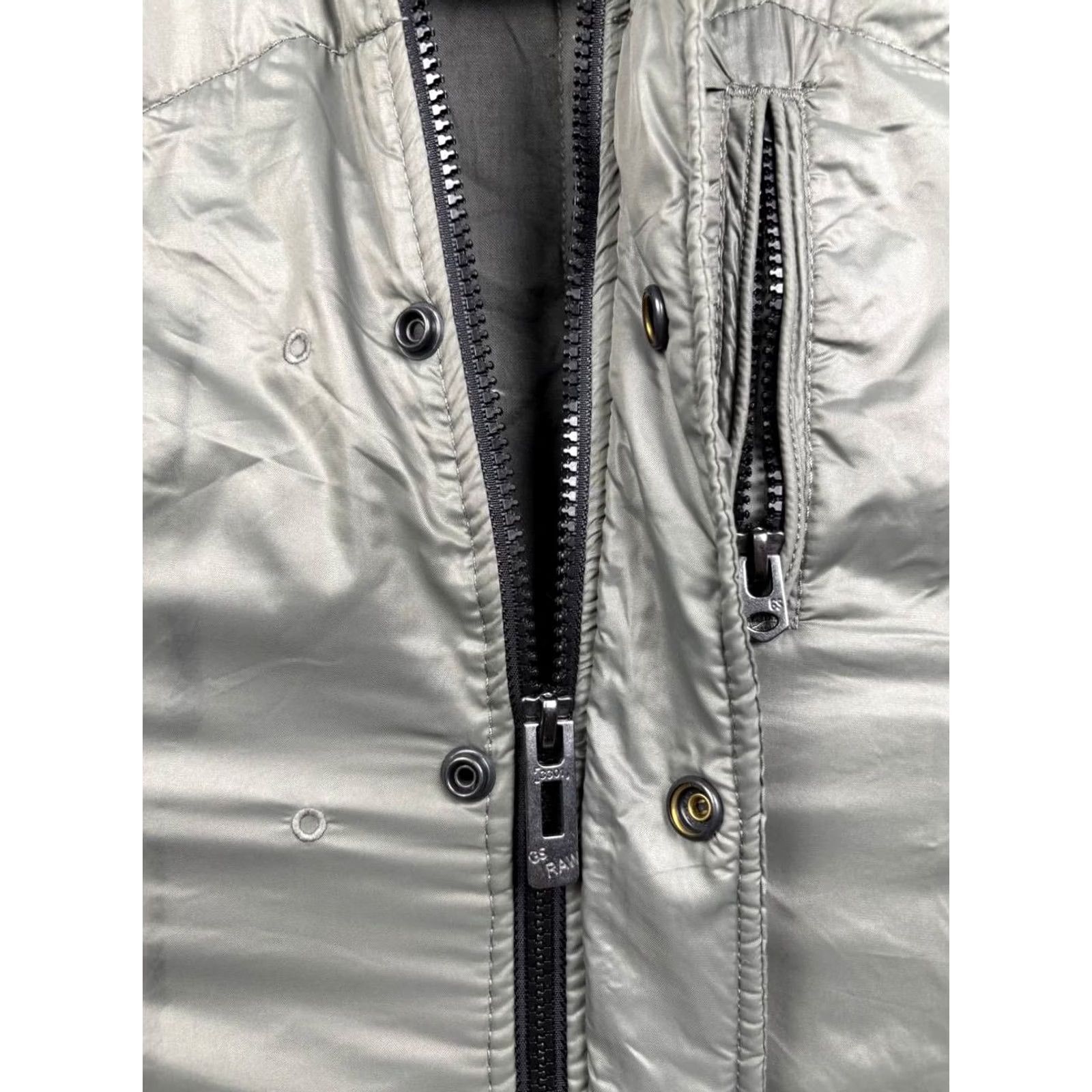 G-Star G-Star Mens Military Field Jacket Slim/Regular Size S Silver Polyamide Long Sleeve Zip Jacket Size US S / EU 44-46 / 1 - 5 Thumbnail