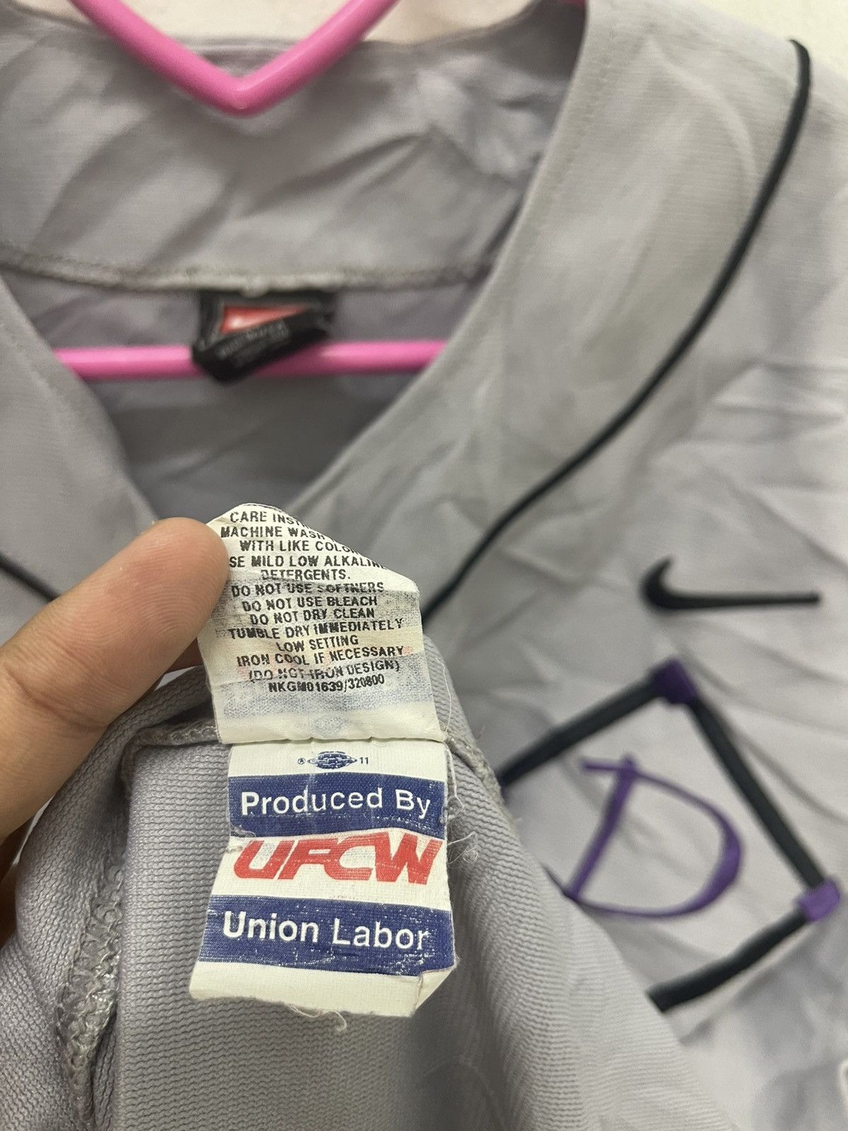 Nike Rare Vintage NIKE Team UFCW Union Labor No. 31 Made in USA Size US XL / EU 56 / 4 - 7 Thumbnail