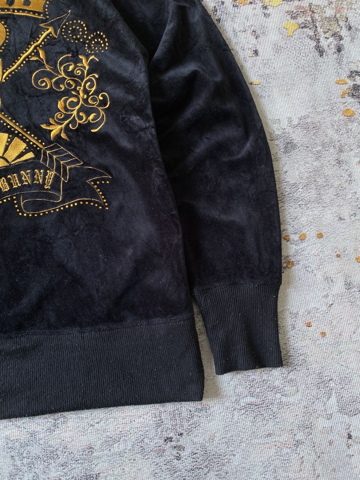 Japanese Brand Playboy X Bunny Velvet Zipper Hoodie Size US M / EU 48-50 / 2 - 10 Thumbnail