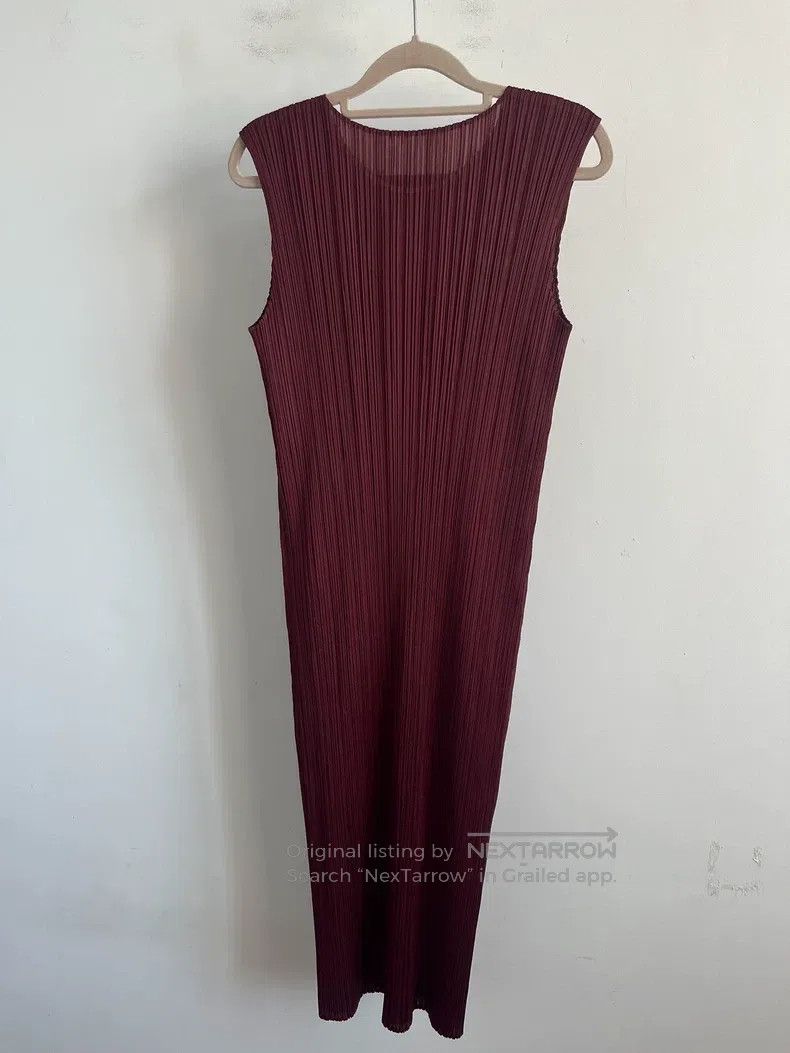 Issey Miyake Issey Miyake size:one size Red Ruffled Dress Size XXS / US 00 / IT 34 - 2 Thumbnail