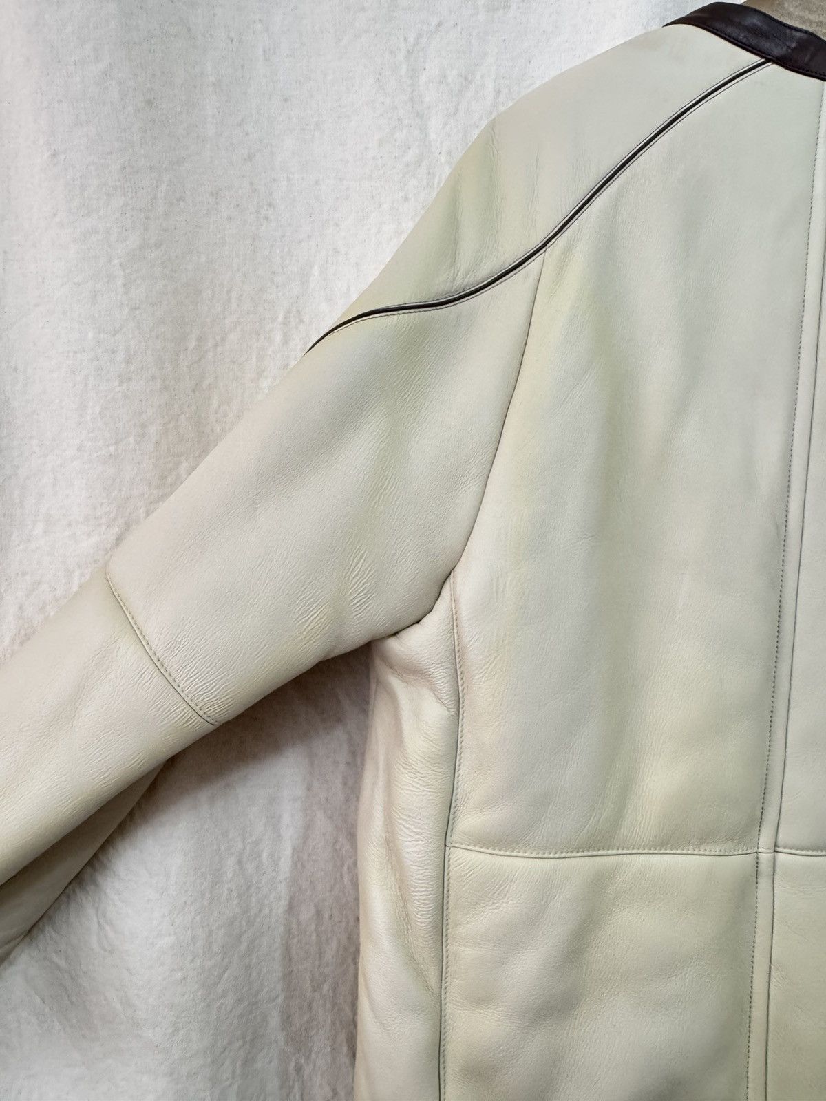 Hermes [sale] 22-23AW Hermes Leather Jacket (discoloured) Size US M / EU 48-50 / 2 - 11 Thumbnail