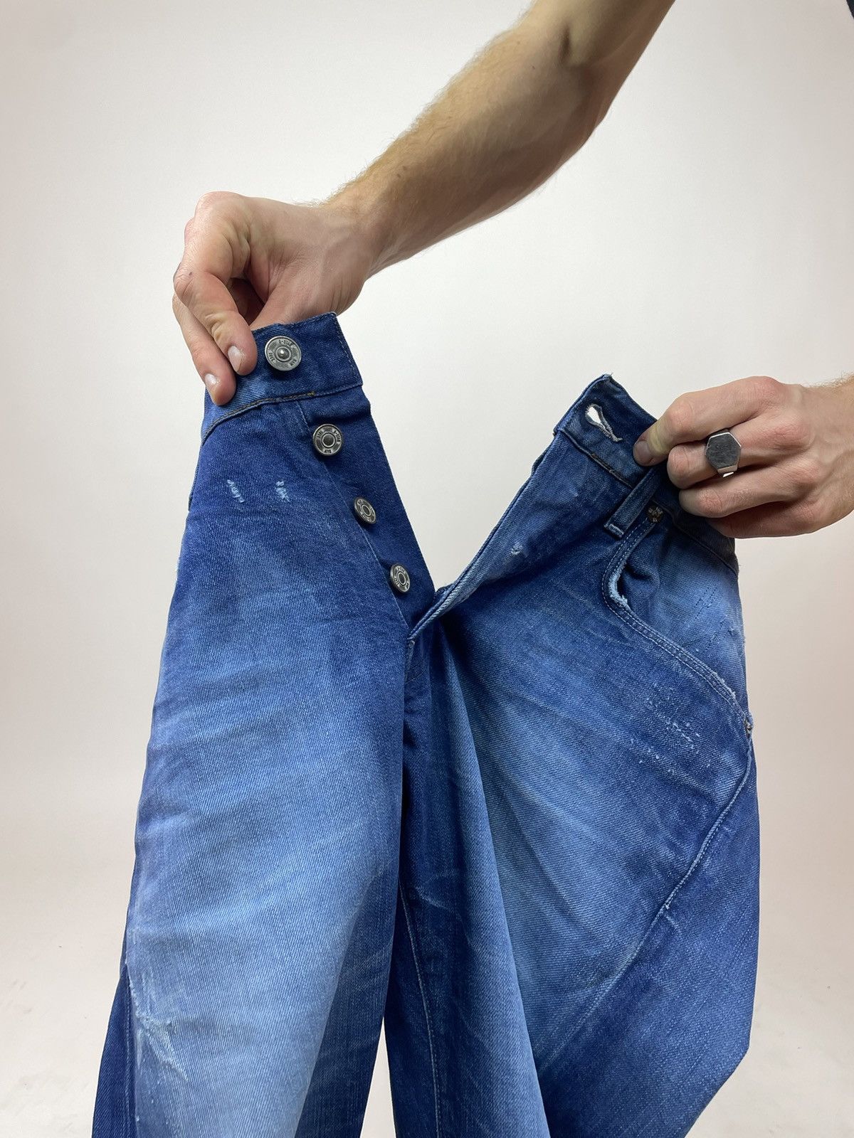 G-Star G-star RAW 3301 SLIM FLING DENIM MEDIUM AGED jeans Mens Size US 33 - 7 Thumbnail