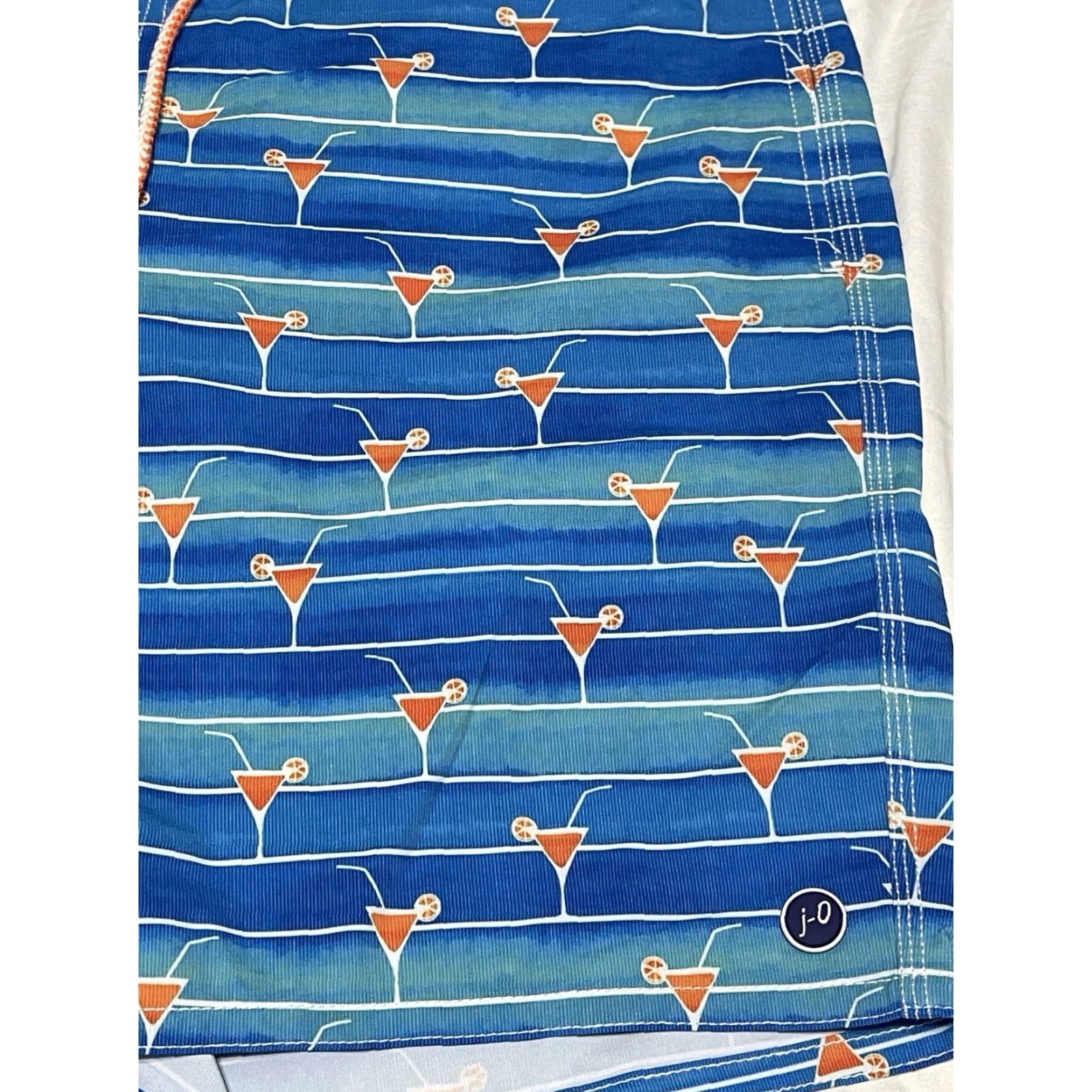 johnnie-O johnnie-O Surf Shorts Bottom XL Happy Hour Marlin Blue 6.5" Inseam Mens Swim Shorts Size US 36 / EU 52 - 2 Thumbnail