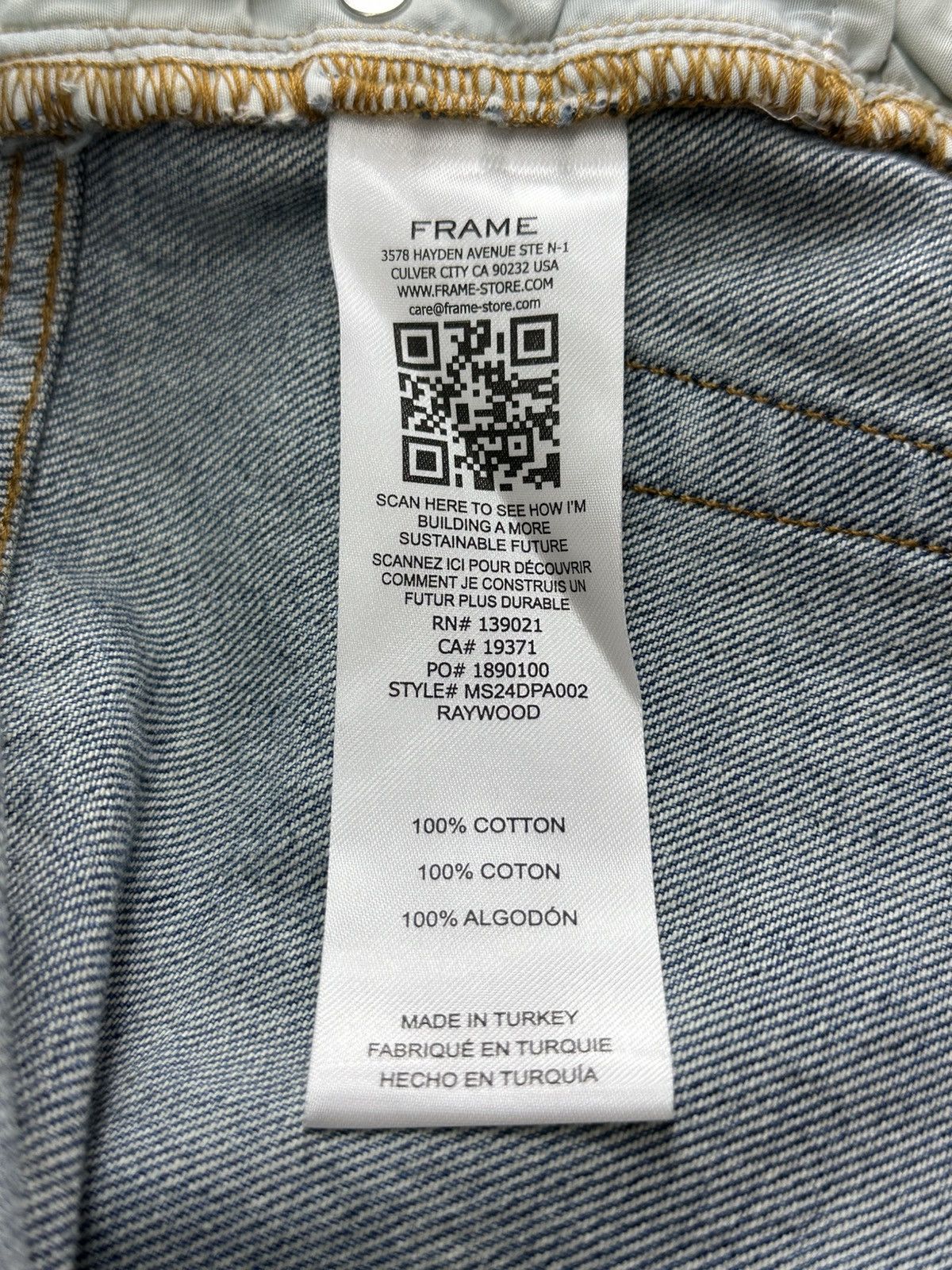 Frame Frame Extra Wide Jeans Washed Blue 31 Size US 31 - 12 Thumbnail