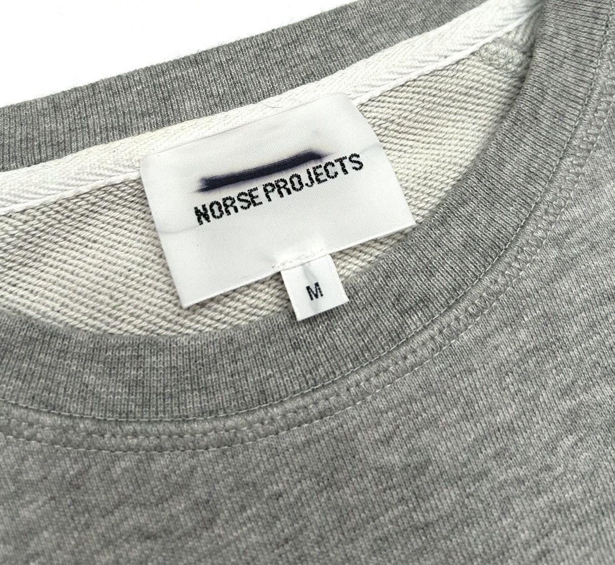 Norse Projects Norse Projects Ketel NP Wave Logo Gray Crewneck Sweatshirt Size US M / EU 48-50 / 2 - 7 Thumbnail