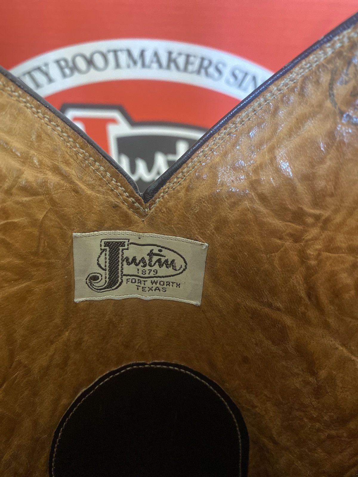 Justin Boots Justin 1979 Cowboy Boots Pre-Ban Brown Sea Turtle Print 9 B Size US 9 / EU 42 - 15 Thumbnail