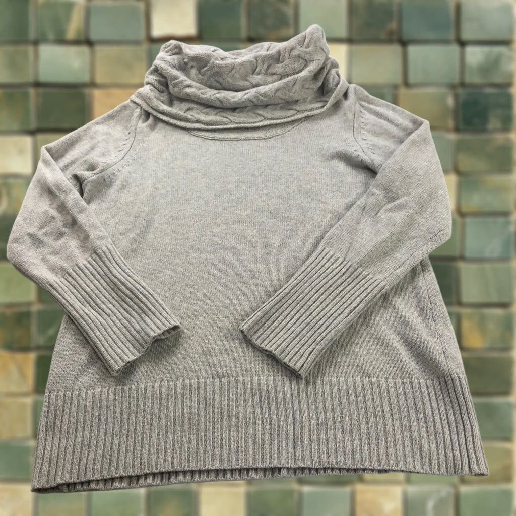 Banana Republic Banana Republic Pullover Sweater XL Merino Wool Cashmere Cowl Neck Gray Women Regular Size XL Size XL / US 12-14 / IT 48-50 - 1 Thumbnail