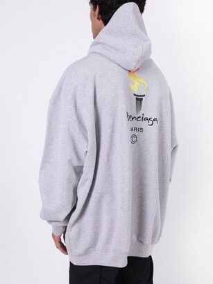 Balenciaga balenciaga olympic hoodie grey🌟 Size US L / EU 52-54 / 3 - 2 Thumbnail