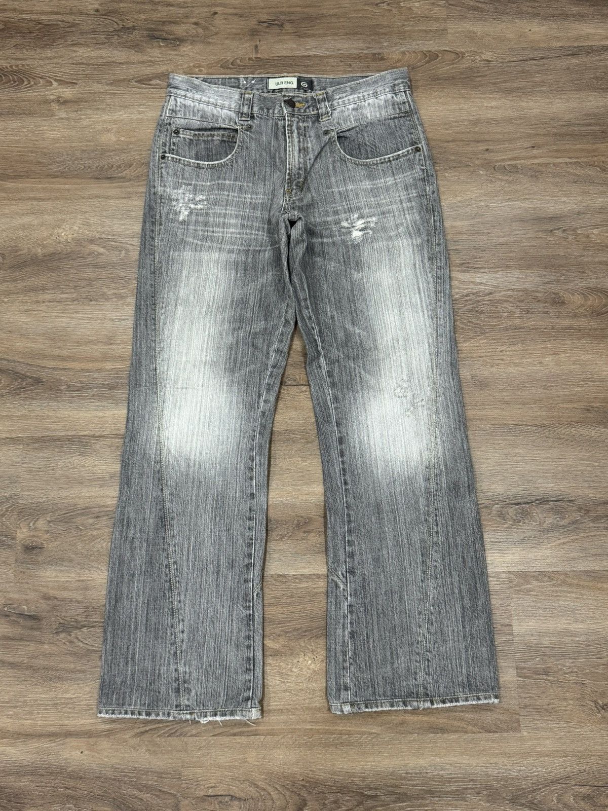 Giordano Vintage 90s Giordano Jeans Authentic Grey Wash Denim Size US 31 - 1 Thumbnail