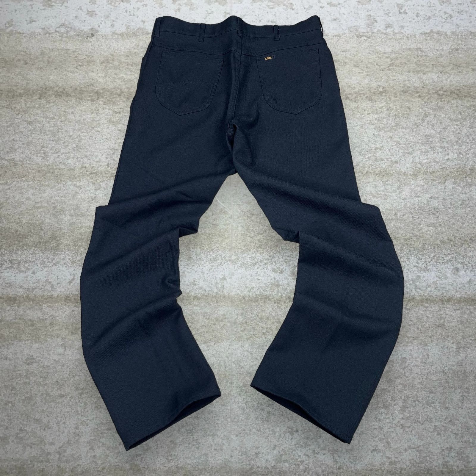 Lee × Vintage Vintage Lee Dress Pants Black Made USA Flat Front Baggy 90s Size US 36 / EU 52 - 1 Thumbnail