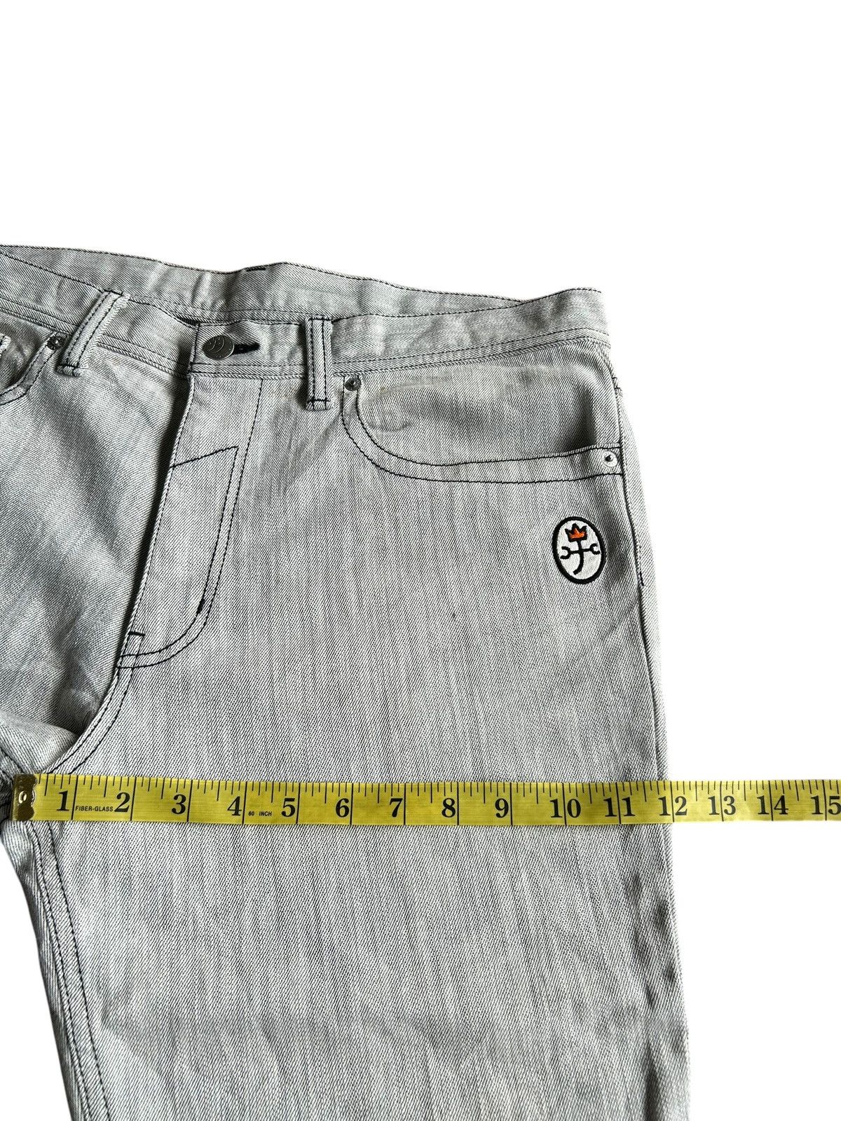 If Six Was Nine × Jean Charles De Castelbajac × Le Grande Bleu (L.G.B.) CASTELBAJAC MADE IN JAPAN DENIM JEANS Size US 36 / EU 52 - 13 Thumbnail