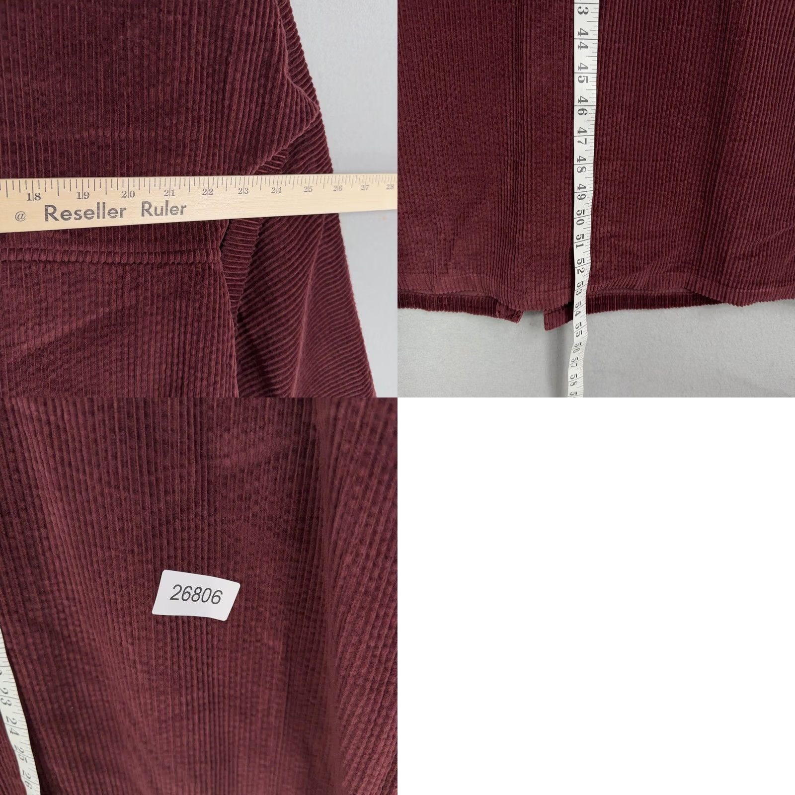 J. Jill J Jill Shirt Dress Women XL Red Corduroy Wide Wale 3/4 Sleeve Maxi Casual Size XL / US 12-14 / IT 48-50 - 8 Thumbnail