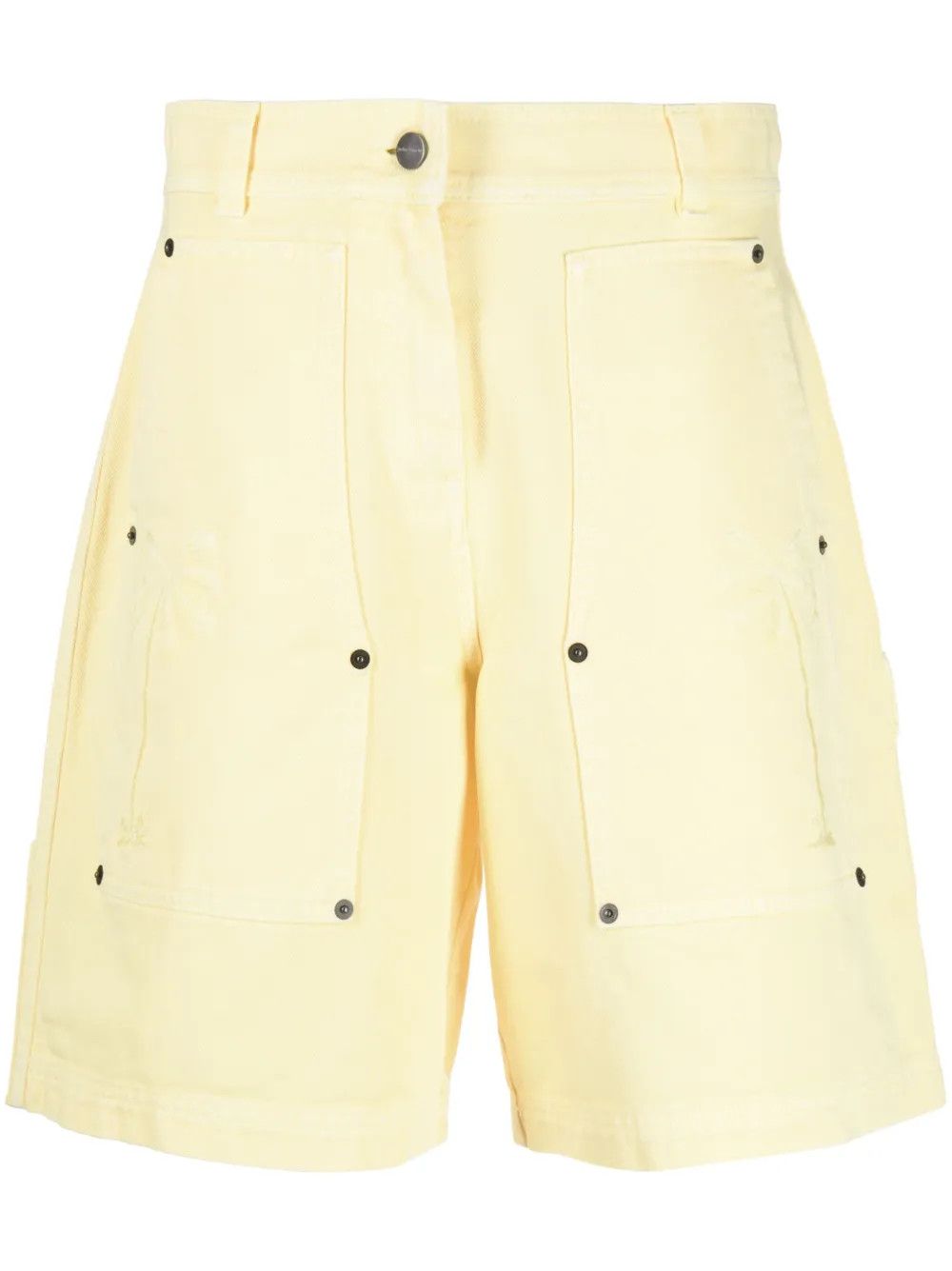 Palm Angels o1y1125 Denim Short in Yellow Size 28" / US 6 / IT 42 - 1 Thumbnail