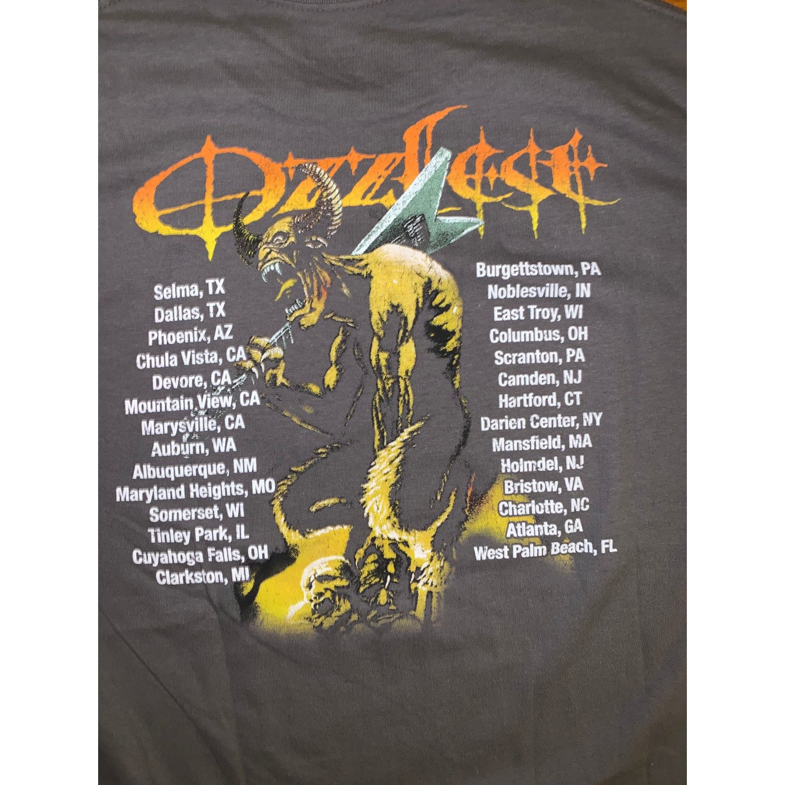 Band Tees Ozzfest 2003 Tour T Shirt Large Charcoal Reprint Metal Size US L / EU 52-54 / 3 - 2 Thumbnail