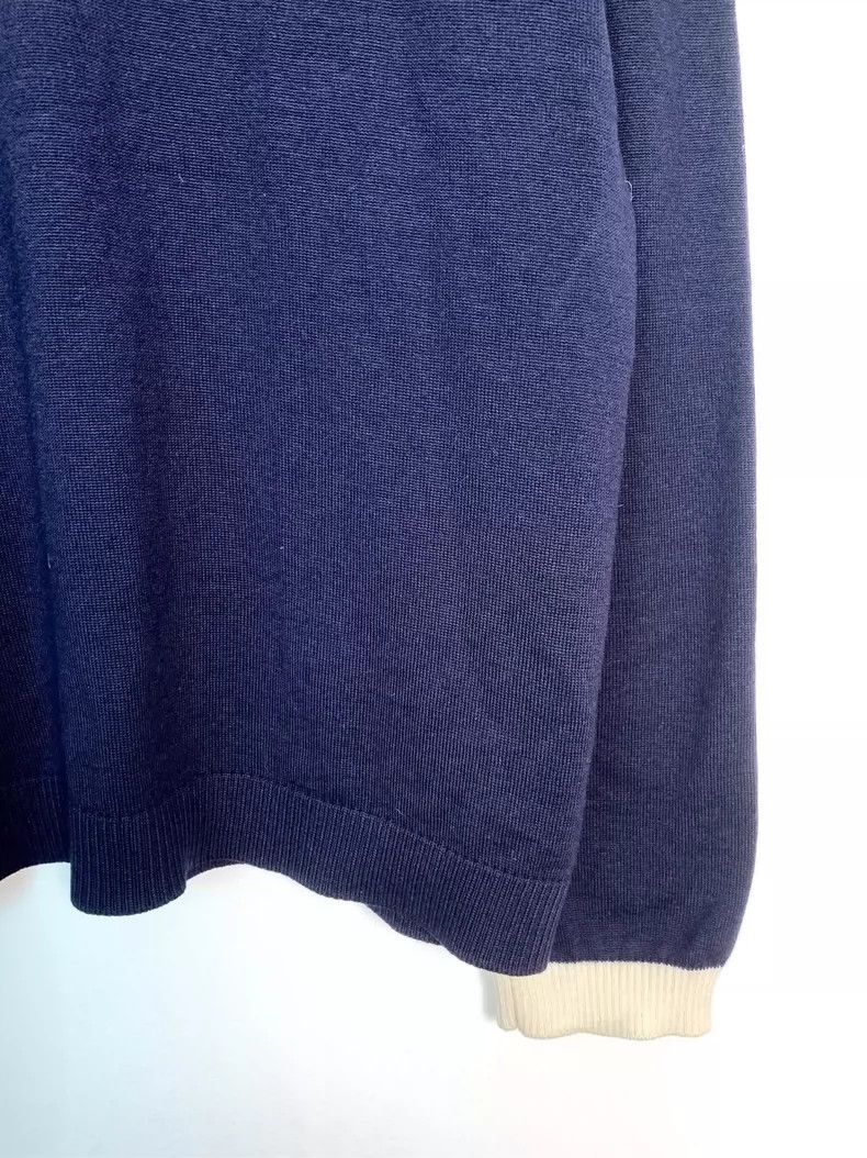 Gucci Gucci Little bee embroidered V-neck striped trim knitted sw Size US M / EU 48-50 / 2 - 4 Thumbnail