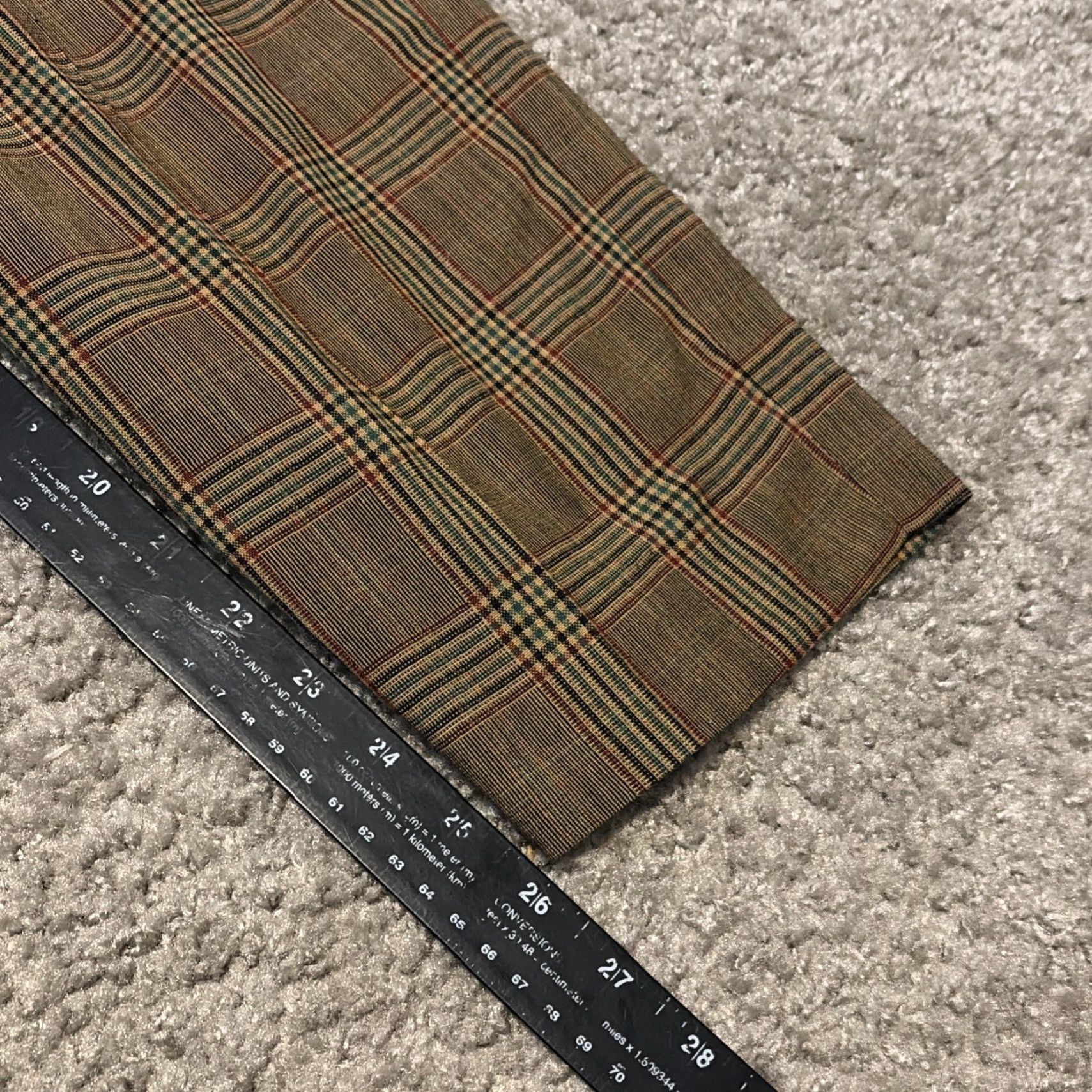 Vintage VINTAGE Seven Seas Slacks Brown Checkered Plaid Dress Pants Shirt? Size US 32 / EU 48 - 7 Thumbnail
