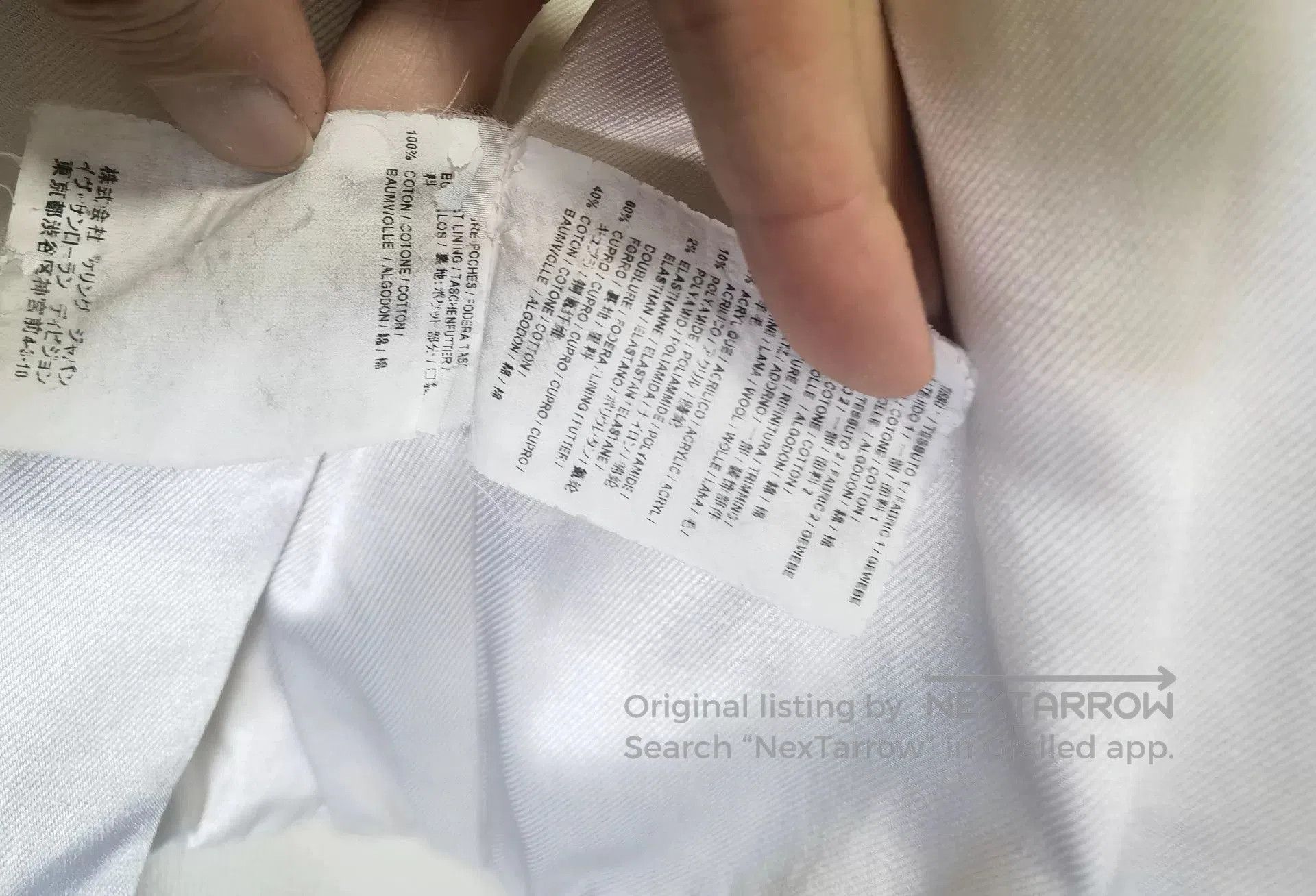 Saint Laurent Paris Saint Laurent White Fuzzy Teddy Jacket. Size US M / EU 48-50 / 2 - 6 Thumbnail