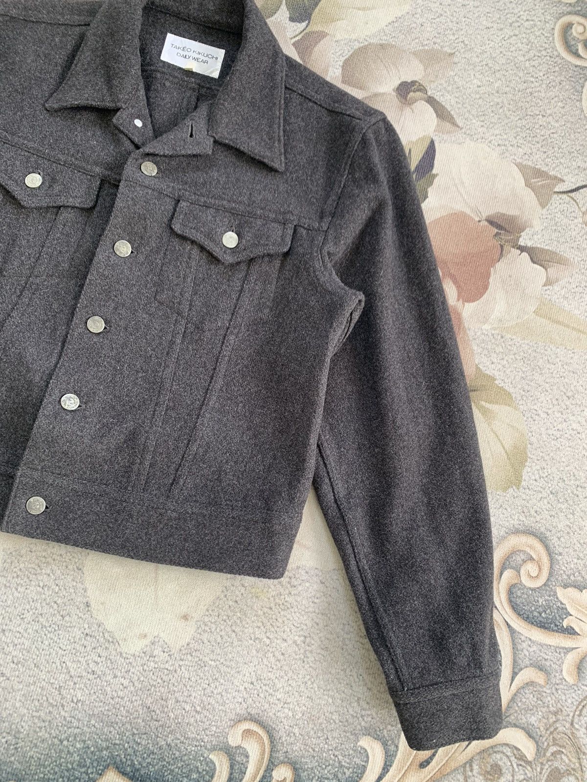 Takeo Kikuchi Takeo Kikuchi Daily Wear Crop Style Blend Wool Jacket Size US M / EU 48-50 / 2 - 4 Thumbnail