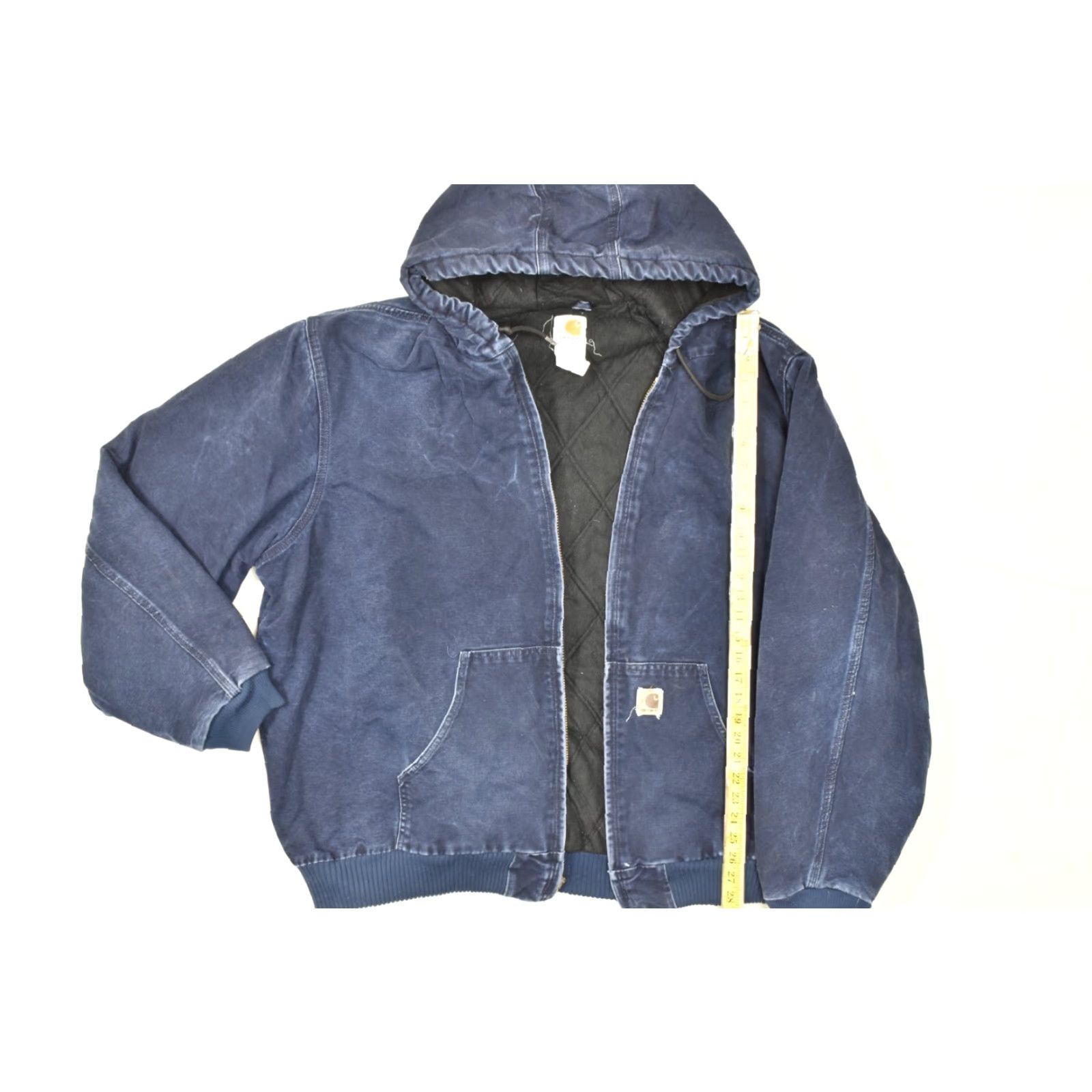 Carhartt Carhartt J130 MDT Men’s 3XL Tall Navy Blue Quilted Flannel Lined Washed Duck Jacket Size US XXL / EU 58 / 5 - 5 Thumbnail