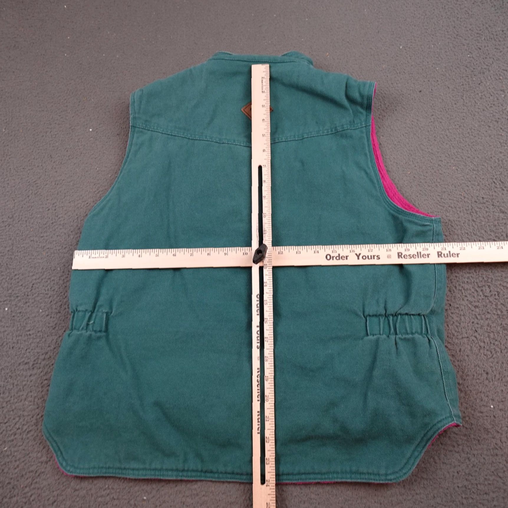 Roper Roper Range Gear Vest Womens Large Green Canvas Quilted Fleece Lined Insulated Western Outdoor Full Zip Pockets Casual Workwear Size L / US 10 / IT 46 - 6 Thumbnail