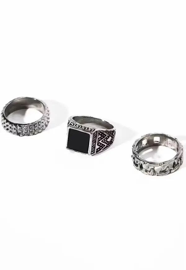 Jewelry × Vintage Self Making Ring Set in Silver Size ONE SIZE - 4 Thumbnail