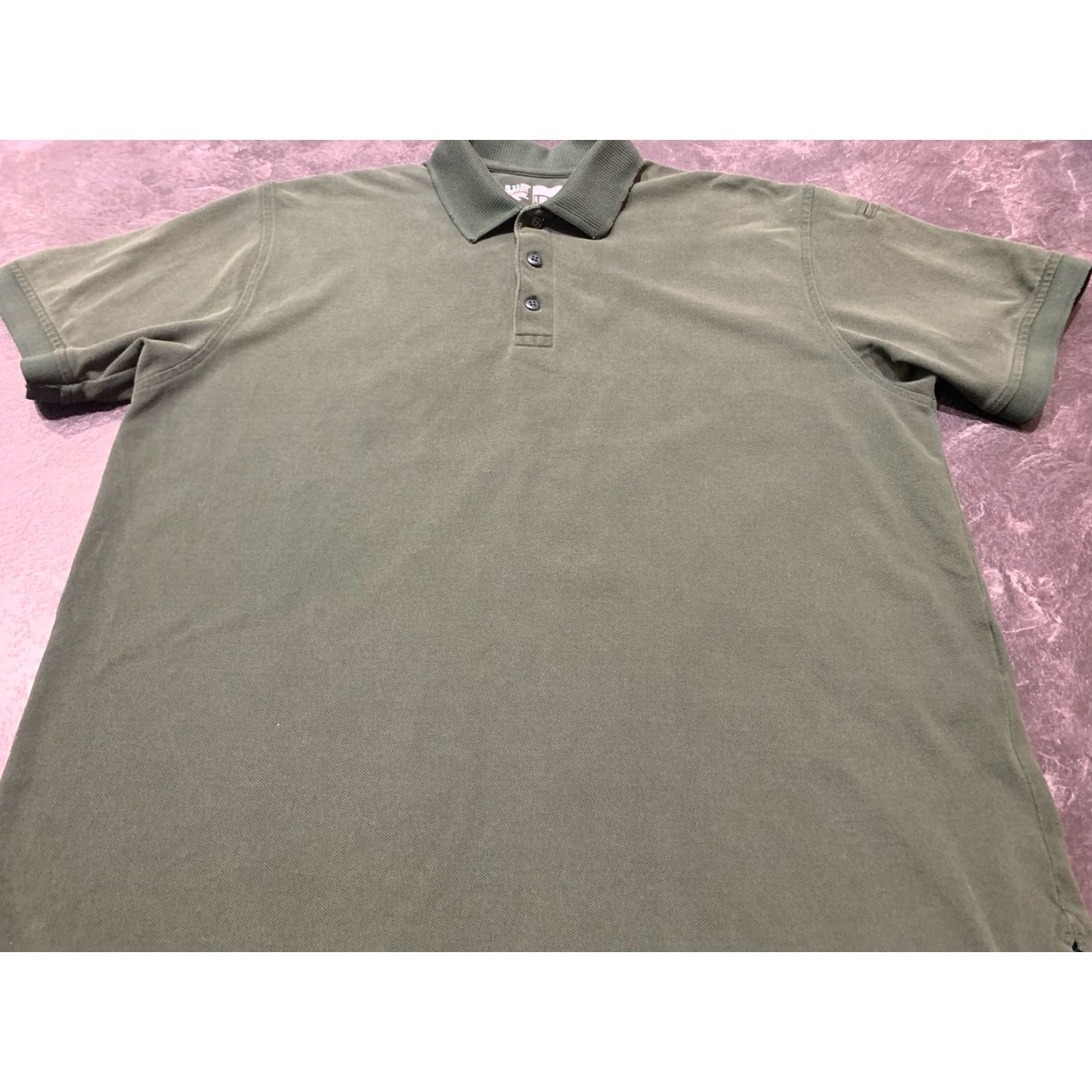 Vintage 5.11 Tactical Military Polo Shirt Mens Large Green Short Sleeve Activewear with Pockets Size US L / EU 52-54 / 3 - 2 Thumbnail