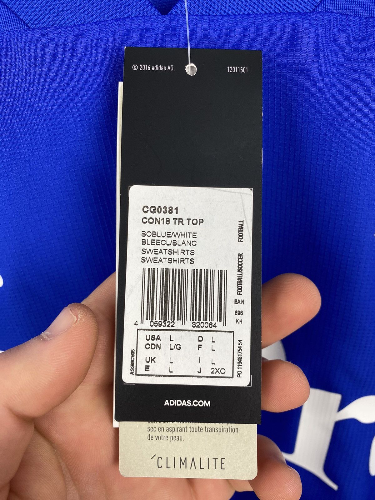 Vintage Watfotd 2018 Training Soccer Sweatshirt Real Juventus PSG Size US L / EU 52-54 / 3 - 11 Thumbnail
