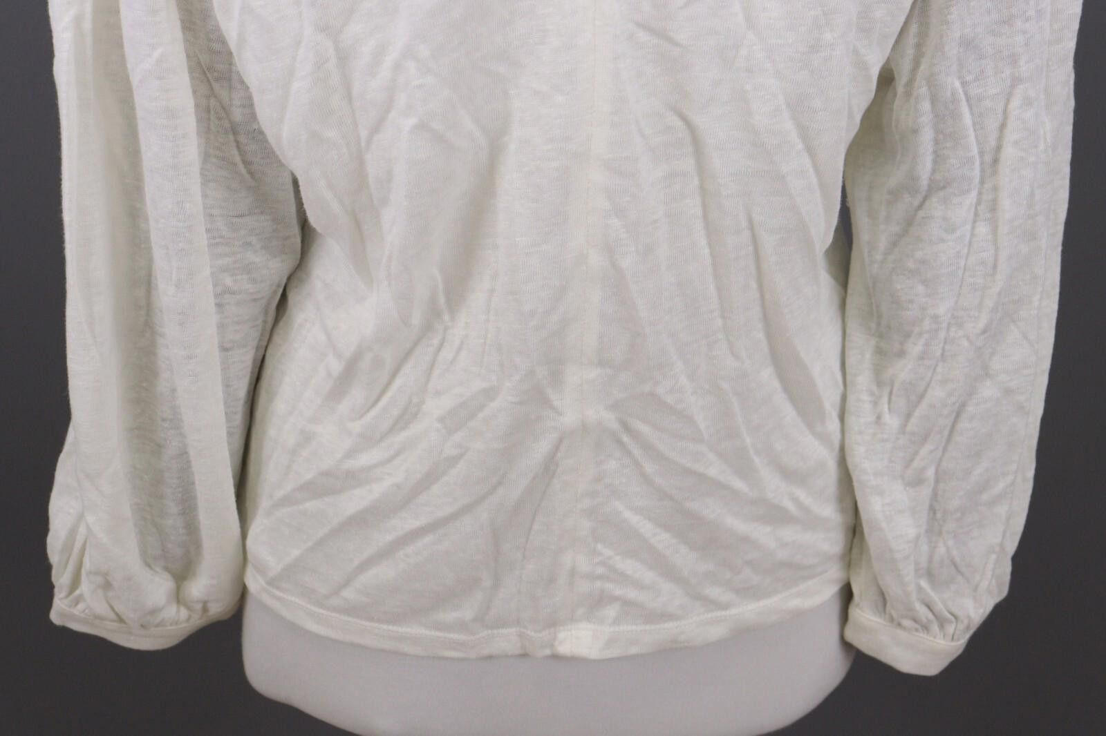 Designer Claudie Pierlot Teacher White Floral Blouse Shirt Size 3 Size M / US 6-8 / IT 42-44 - 11 Thumbnail