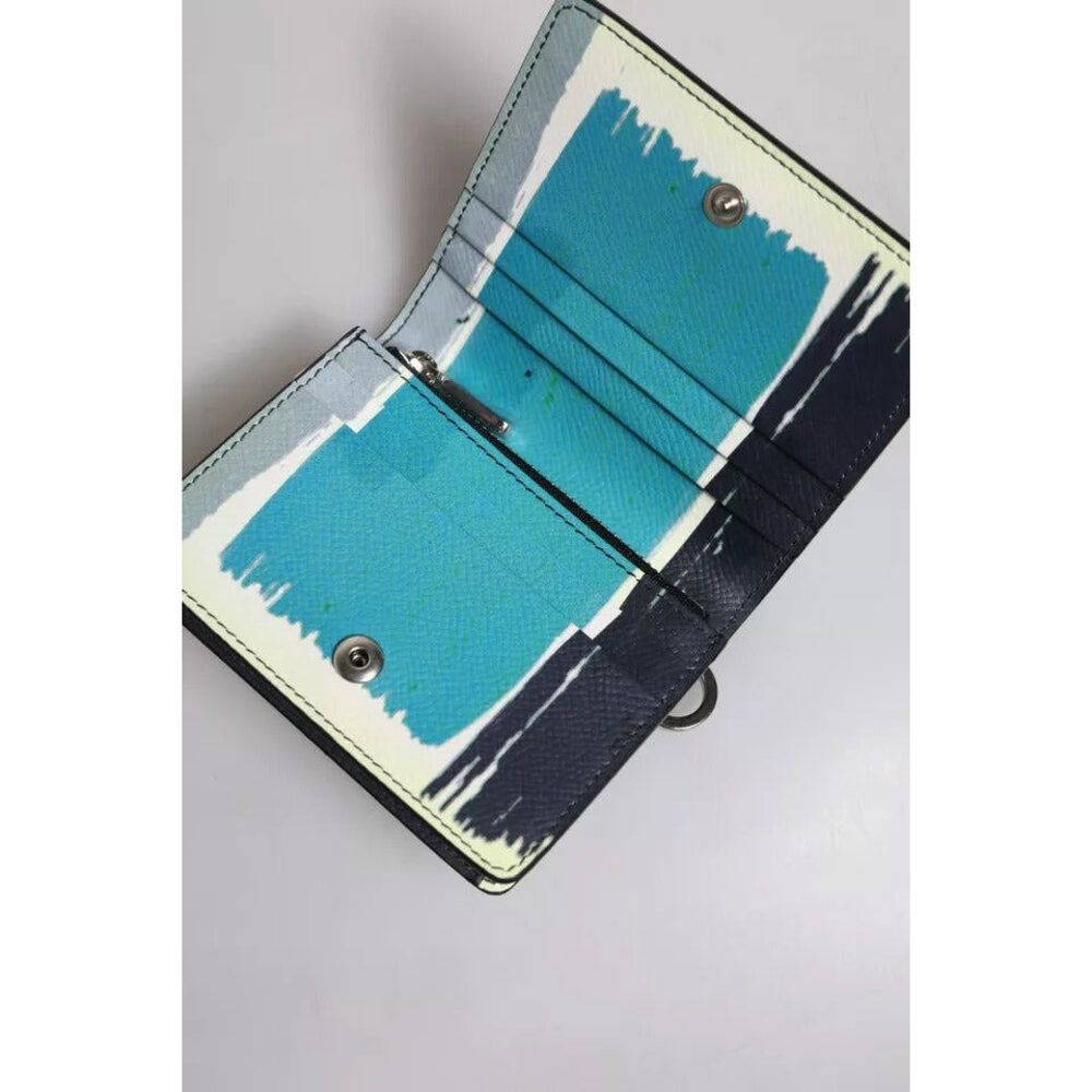 Dolce & Gabbana Dolce & Gabbana Multicolor Leather DG Logo Bifold Card Holde Size ONE SIZE - 7 Thumbnail