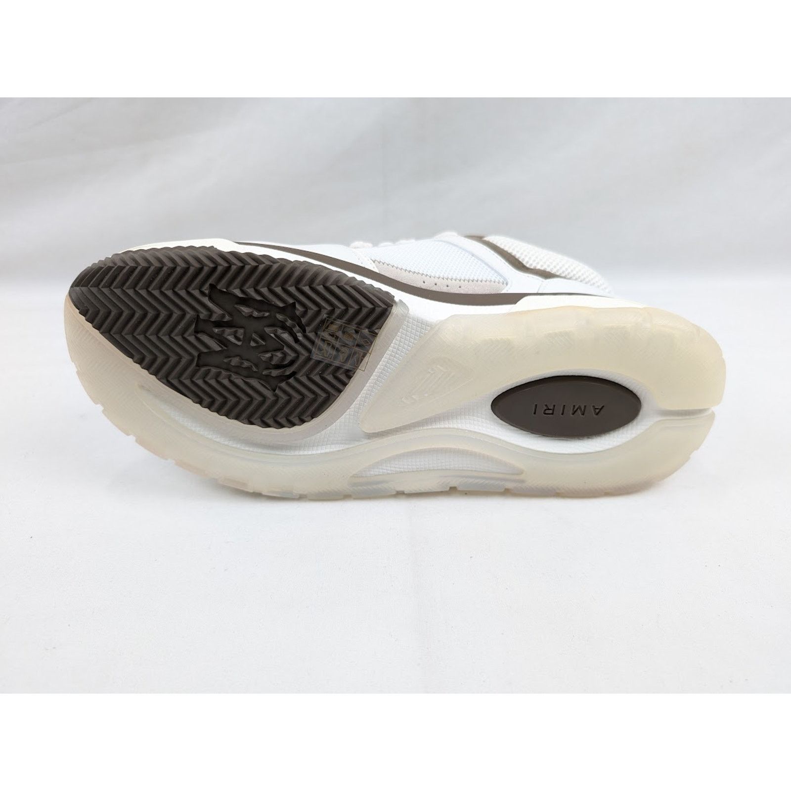 Amiri o1rshd1 MA-1 Leather Sneakers in White/Brown Size US 14 / EU 47 - 9 Thumbnail