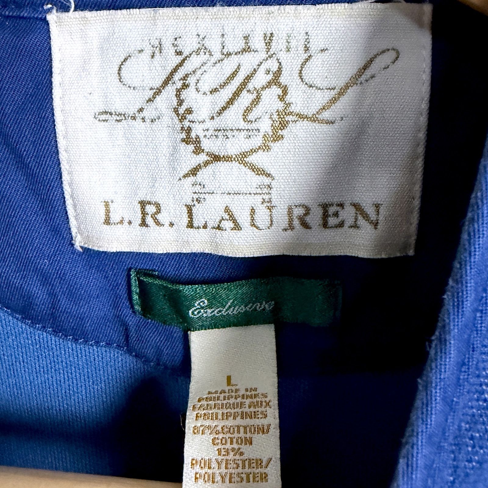 Lauren Ralph Lauren Lauren Ralph Lauren Jacket Womens L Blue Cotton Motorcycle Size L / US 10 / IT 46 - 5 Thumbnail