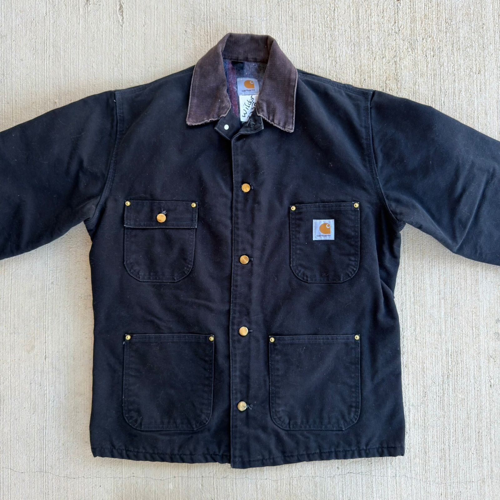 Carhartt × Vintage Carhartt black chore coat work wear jacket Size US M / EU 48-50 / 2 - 5 Thumbnail