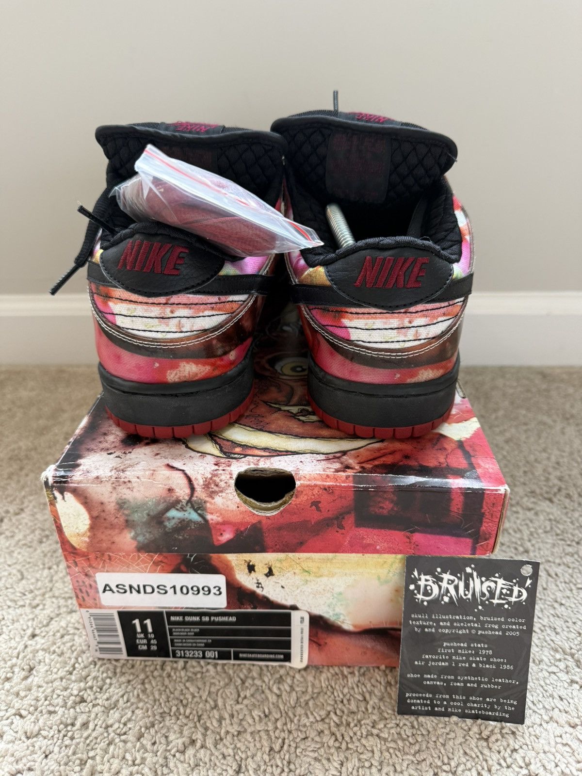 Nike Nike Dunk SB Pushead Size US 11 / EU 44 - 3 Thumbnail