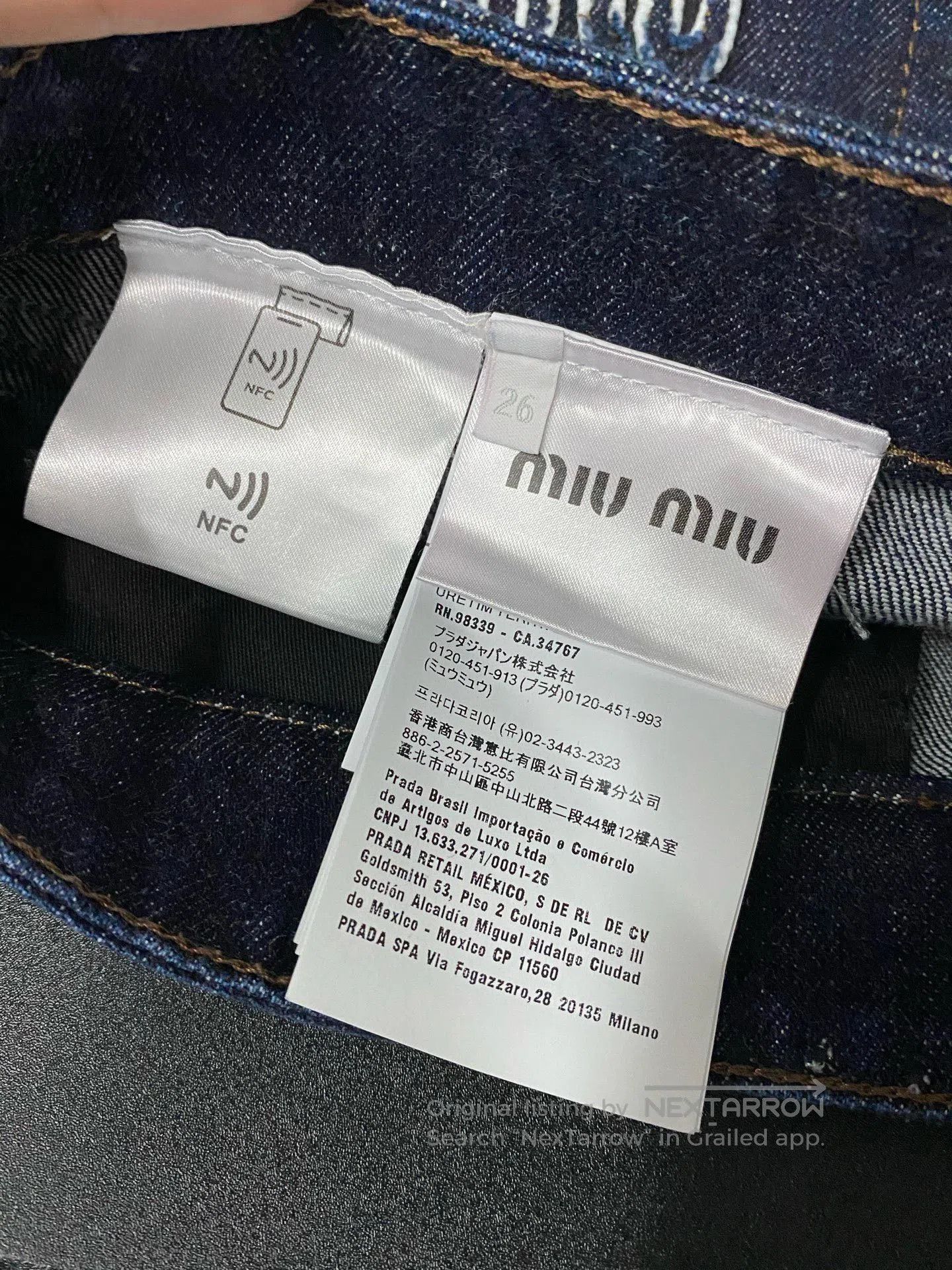 Miu Miu Miumiu Patchwork Leather Jeans. Size 26" / US 2 / IT 38 - 7 Thumbnail