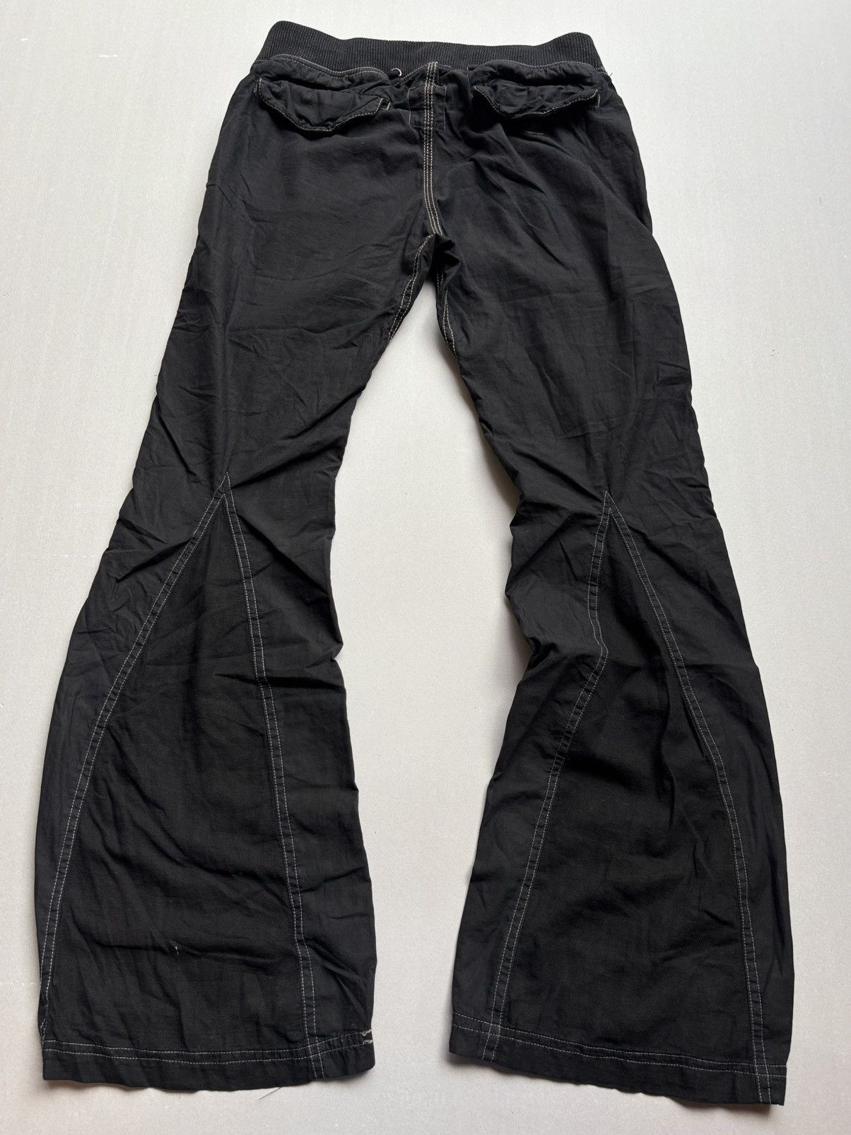 If Six Was Nine GOA drawstring flare pants - dyed black Size US 28 / EU 44 - 5 Thumbnail