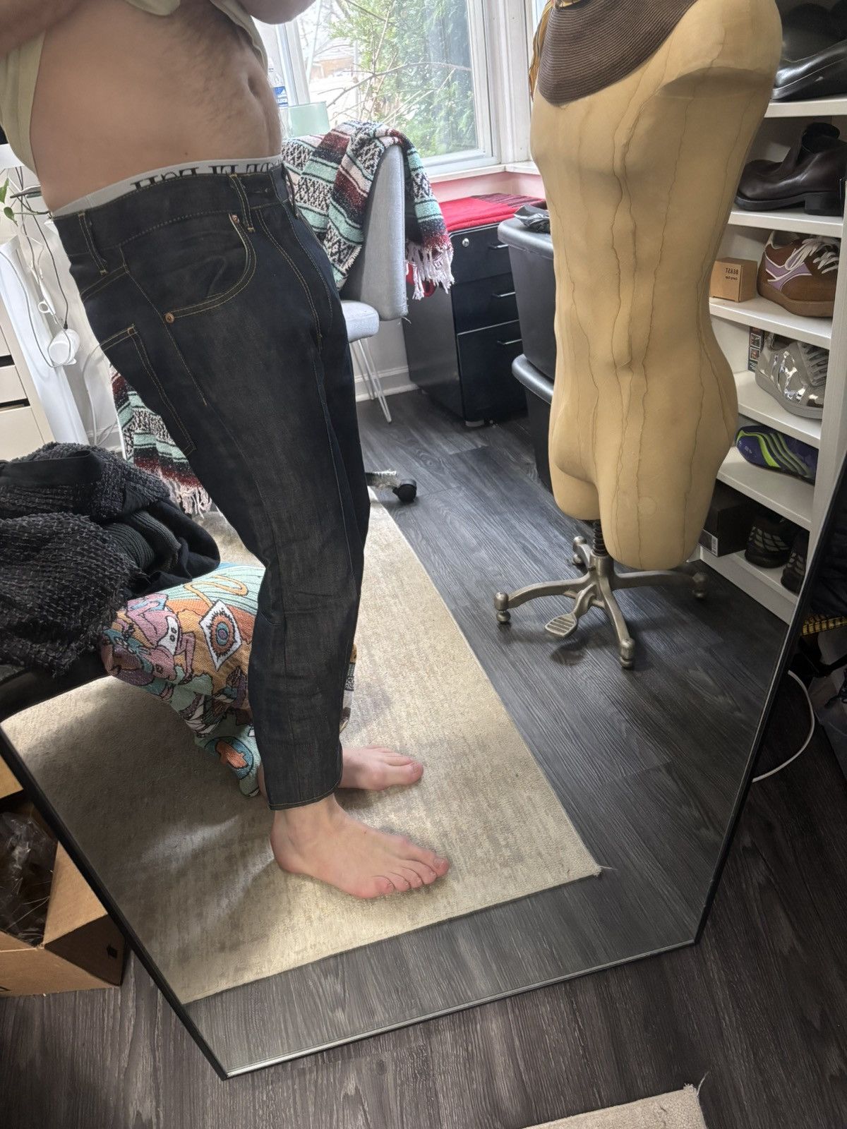 Junya Watanabe Cropped denim capris AD2008 Size US 32 / EU 48 - 6 Thumbnail